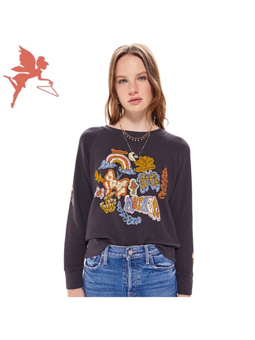 MOTHER The Square Fruits of the Forest Sweatshirt